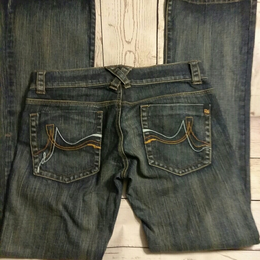 DKNY Extreme Brooklyn Flare jeans sz 9L - Picture 3 of 9